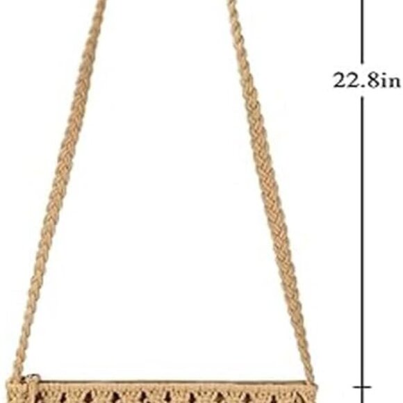 Eco-Friendly Boho Crossbody Bag - Handwoven Cotton Tote with Adjustable Strap - Picture 2 of 8